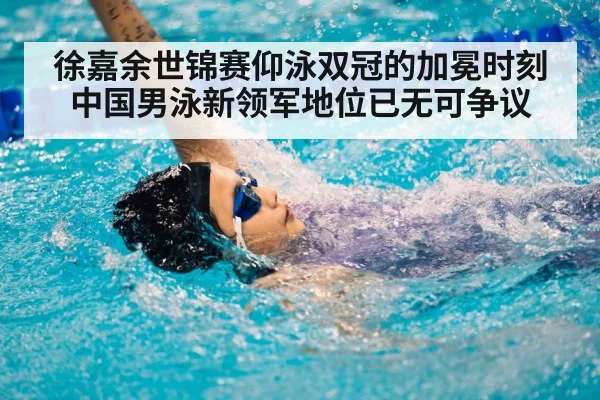 徐嘉余世锦赛仰泳双冠的加冕时刻 中国男泳新领军地位已无可争议